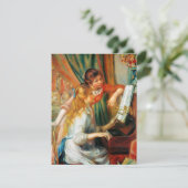 Renoir Girls bij de overdenking van de Piano Kaart (Staand voorkant)