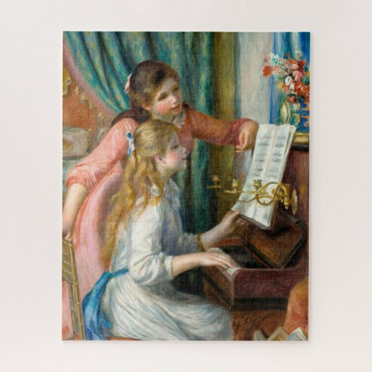 Renoir Girls bij de piano-impressionistische kunst Legpuzzel (Verticaal)