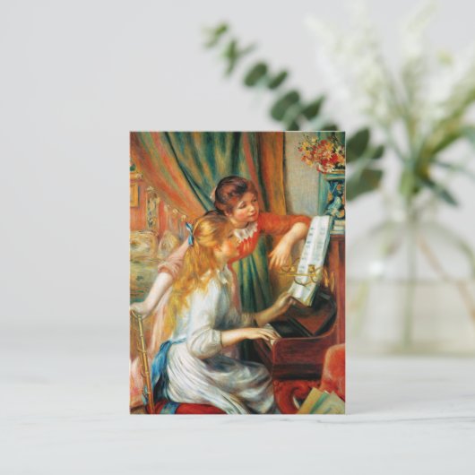 Renoir Girls op het Briefkaart Piano (Staand voorkant)