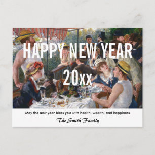 Renoir - Happy New Year / Luncheon Boating Party Briefkaart
