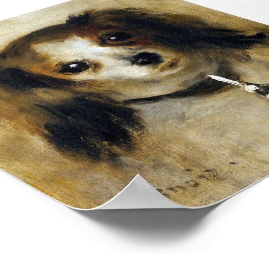 Renoir Head of A Dog Circa 1870 Poster (Hoek)