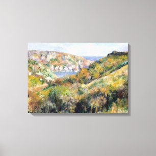 Renoir Hills in de baai van Moulin Huet Guernsey Canvas Afdruk