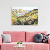 Renoir Hills in de baai van Moulin Huet Guernsey Canvas Afdruk (Insitu (Woonkamer))