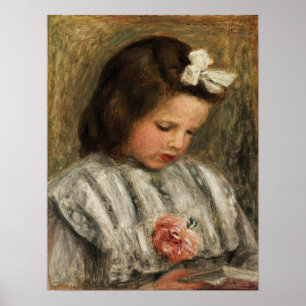 Renoir - Hoofd van een meisje 1893 Poster