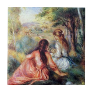 Renoir: In de Meadow Tegeltje
