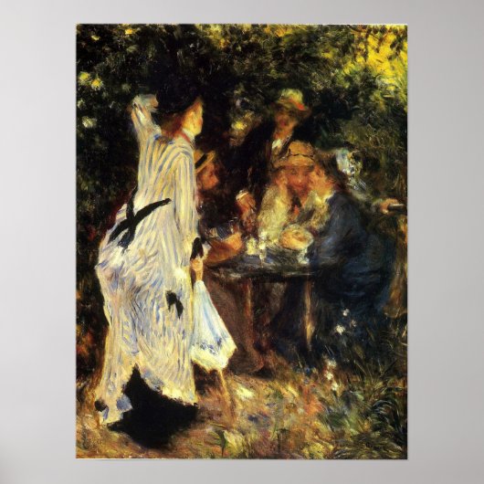 Renoir - in de tuin 1876 poster (Voorkant)
