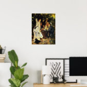 Renoir - in de tuin 1876 poster (Thuiskantoor)