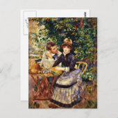 Renoir - in de tuin briefkaart (Voorkant / Achterkant)