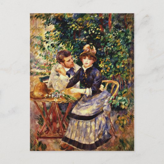 Renoir - in de tuin briefkaart (Voorkant)