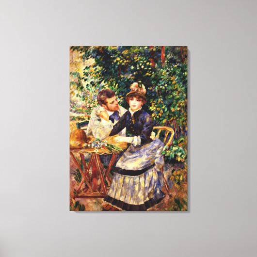 Renoir - in de tuin canvas afdruk (Voorkant)
