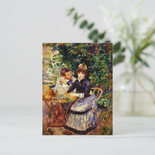 Renoir - In de tuin, mooi schilderij Briefkaart (Staand voorkant)