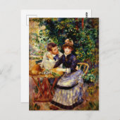 Renoir - In de tuin, mooi schilderij Briefkaart (Voorkant / Achterkant)