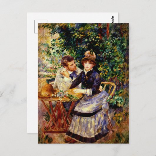 Renoir - In de tuin, mooi schilderij Briefkaart (Voorkant / Achterkant)
