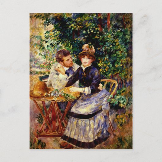 Renoir - In de tuin, mooi schilderij Briefkaart (Voorkant)
