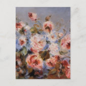 Renoir is een Bouquet van Rozen Briefkaart (Voorkant)