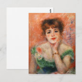 Renoir Jean Samary in een Low Necked Dress Briefka Briefkaart (Voorkant / Achterkant)