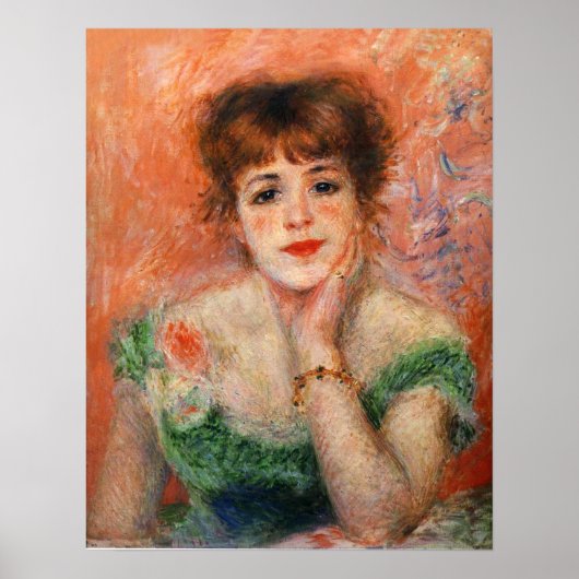 Renoir Jean Samary in een Low Necked Dress Poster (Voorkant)