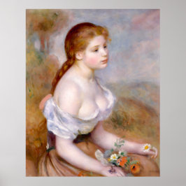 Renoir, jong meisje met madeliefjes, 1889 poster
