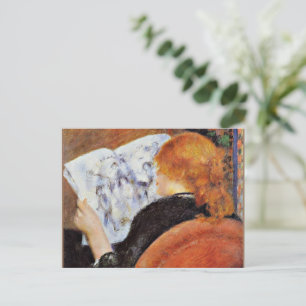 Renoir - Jonge vrouw die leest... Briefkaart