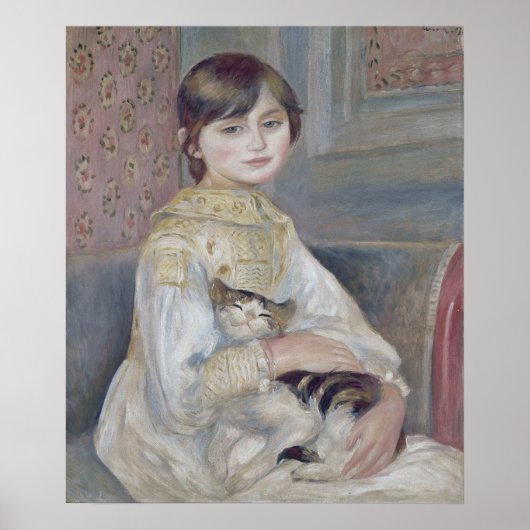 Renoir - Kind met kat Fine Art Poster (Voorkant)