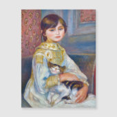 Renoir - Kind met Kat Magnetische Kaart (Voorkant)