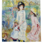 Renoir - Kinderen op de Seashore, Guernsey Douchegordijn (Voorkant)