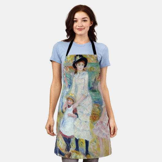 Renoir - Kinderen op de Seashore, Guernsey Schort (Gedragen)