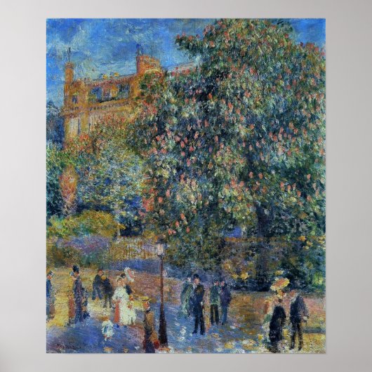 Renoir - La Place Saint-Georges 1875 Poster (Voorkant)