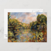 Renoir - Lakeside, landschapsschilderij Briefkaart (Voorkant / Achterkant)