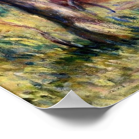 Renoir - Landschap in Cagnes Poster (Hoek)