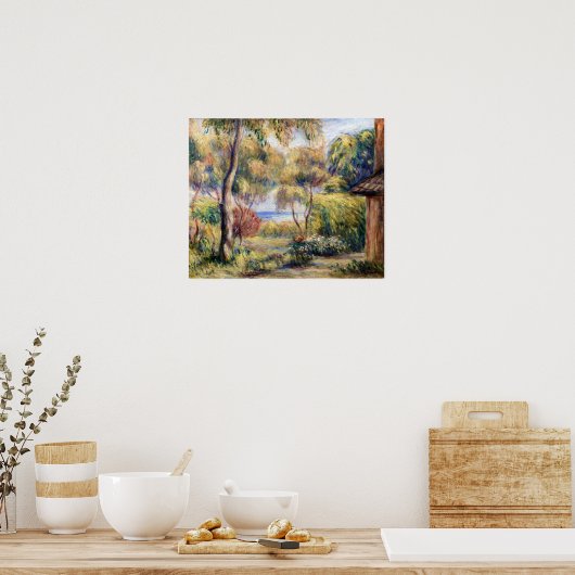 Renoir - Landschap in Cagnes Poster (Keuken)