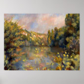 Renoir - Landschap Lakeside Poster (Voorkant)