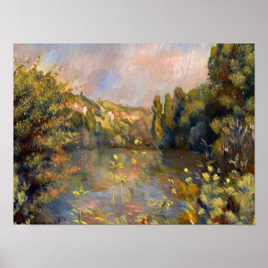 Renoir - Landschap Lakeside Poster (Voorkant)