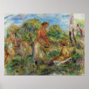 Renoir - Landschap met vrouwen 1918 Poster