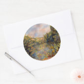 Renoir - Landschapsmeer Ronde Sticker (Envelop)