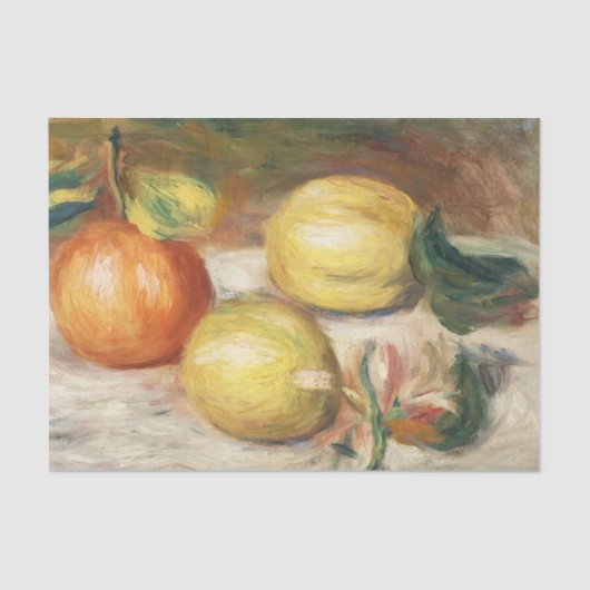 Renoir - Lemons en Sinaasappel (Citrons et oranje) Tissuepapier (Voorkant)