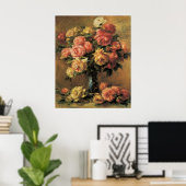 Renoir Les Rozen Fine Art Poster of Print (Thuiskantoor)