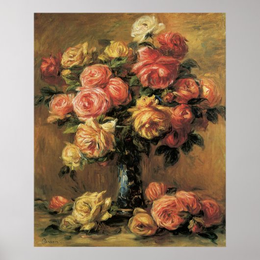 Renoir Les Rozen Fine Art Poster of Print (Voorkant)