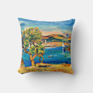 Renoir - L'Estaque, beroemd schilderij, Kussen