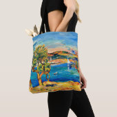 Renoir - L'Estaque, beroemd schilderij, Tote Bag (Dichtbij)