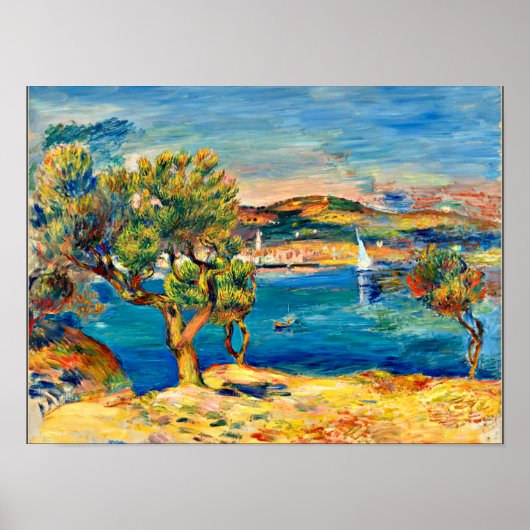 Renoir - L'Estaque, kunstschilderij Poster (Voorkant)