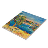 Renoir - L'Estaque, mooi kunstlandschapsschilderij Tegeltje (Zijkant)