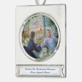 Renoir Lunch in Restaurant Fournaise Rowers Lunch Verzilverd Banner Ornament (Links)