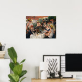 Renoir - Lunch van de roeipartij Poster (Thuiskantoor)