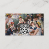 Renoir - Luncheon of Boating Party - QR-code Visitekaartje (Voorkant)