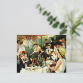 Renoir - Luncheon of the Boating Party-1881 Briefkaart (Staand voorkant)