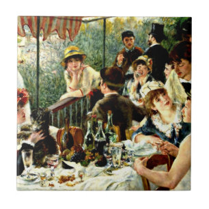 Renoir - Luncheon of the Boating Party-1881 Tegeltje