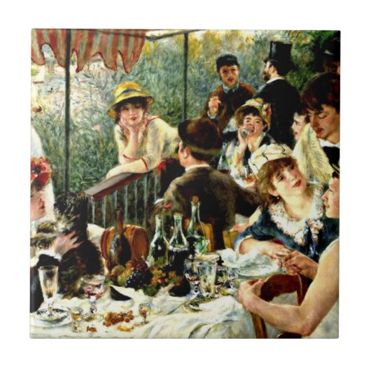 Renoir - Luncheon of the Boating Party-1881 Tegeltje (Voorkant)