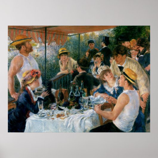 Renoir Luncheon of the Boating Party Fine Art Poster (Voorkant)