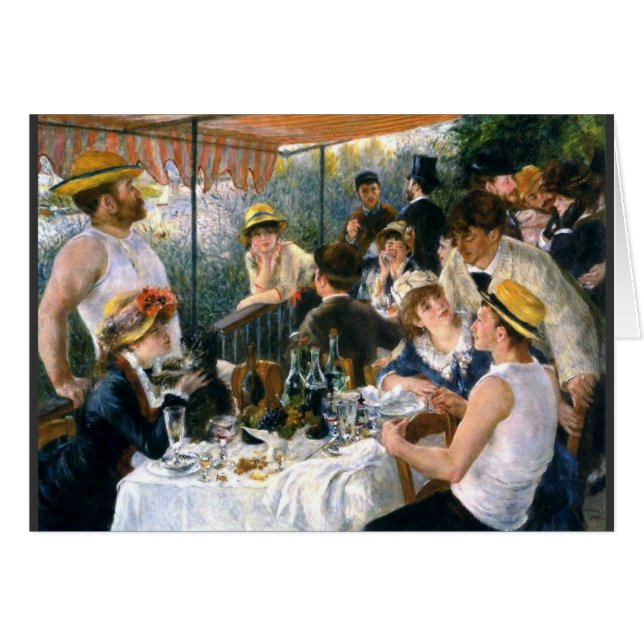 Renoir "Luncheon of the Boating Party"-kaart (Voorkant Horizontaal)